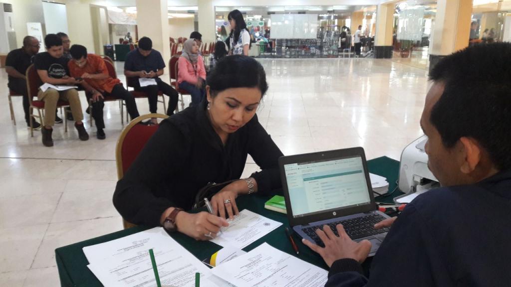 Suasana sosialisasi e-Filing di Menara Bidakara