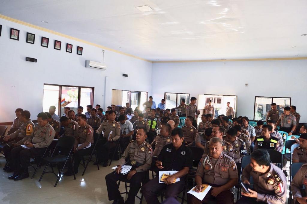 Anggota Polres Enrekang sebagai peserta sosialisasi e-Filing