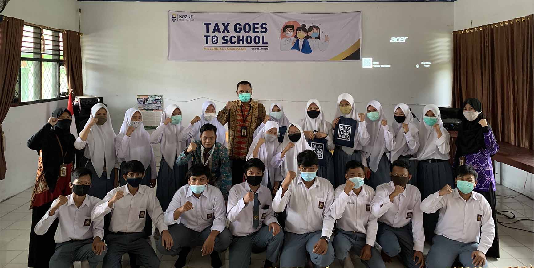 Direktur Jenderal Pajak Suryo Utomo memberikan sambutan dalam Pertemuan Tahunan Tim Pelaksana Click Call Counter 2020.