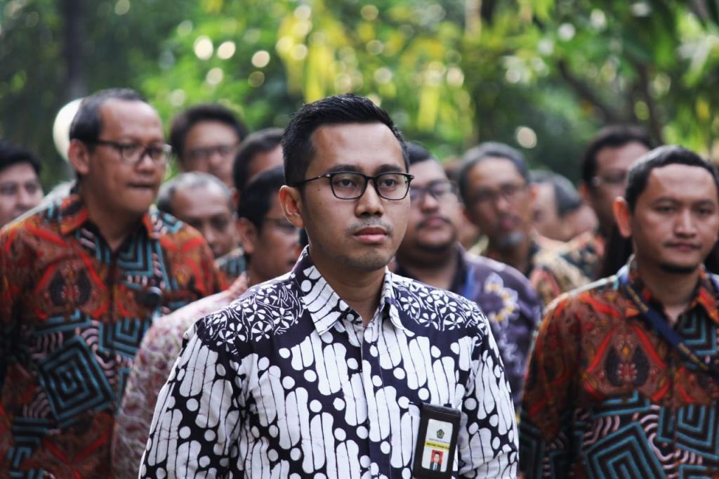 Apel diikuti oleh pegawai dari kedelapan Kantor Pelayanan Pajak.