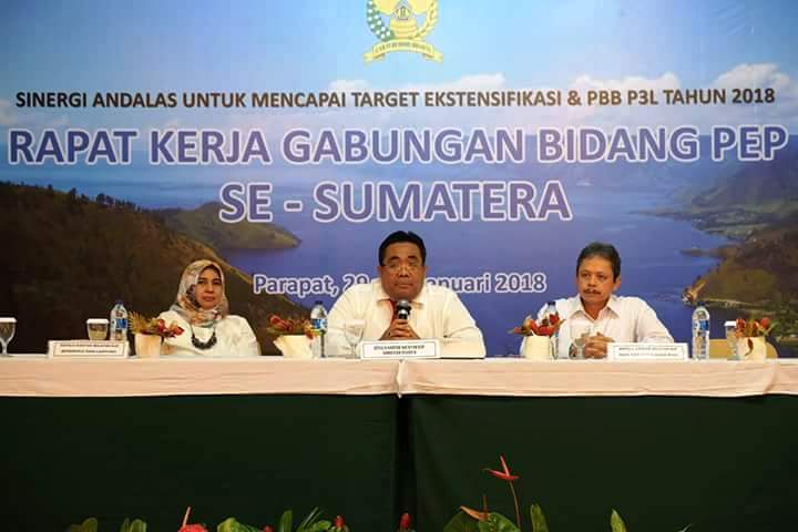 Pembukaan Rakergab oleh Kepala Kanwil Sumut II dan Kepala Kanwil Riau dan Kepri