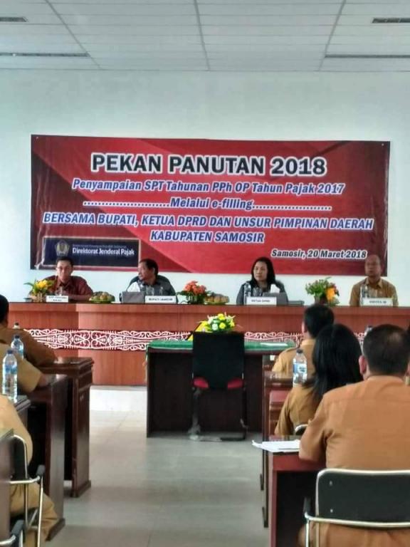 Sambutan Pembukaan Pekan Panutan oleh Bupati Samosir Rapidin Simbolon