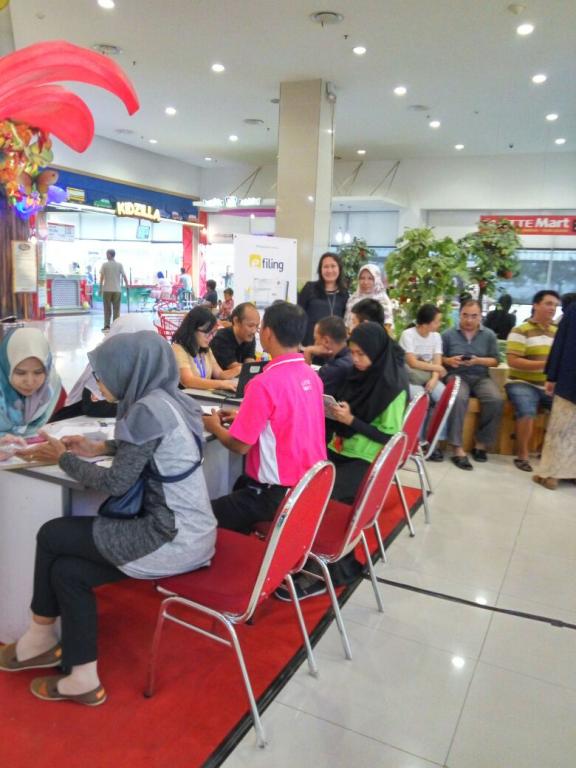 Suasana Pojok Pajak di Mal Lotte Taman Surya Kalideres