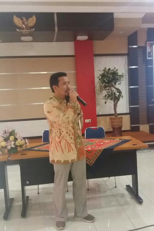 Kepala KPP Pratama Boyolali membuka acara IHT