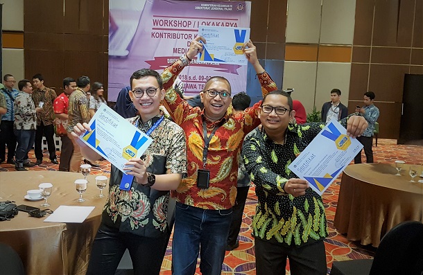 Peserta dari Kanwil DJP Papua Maluku berfoto bersama