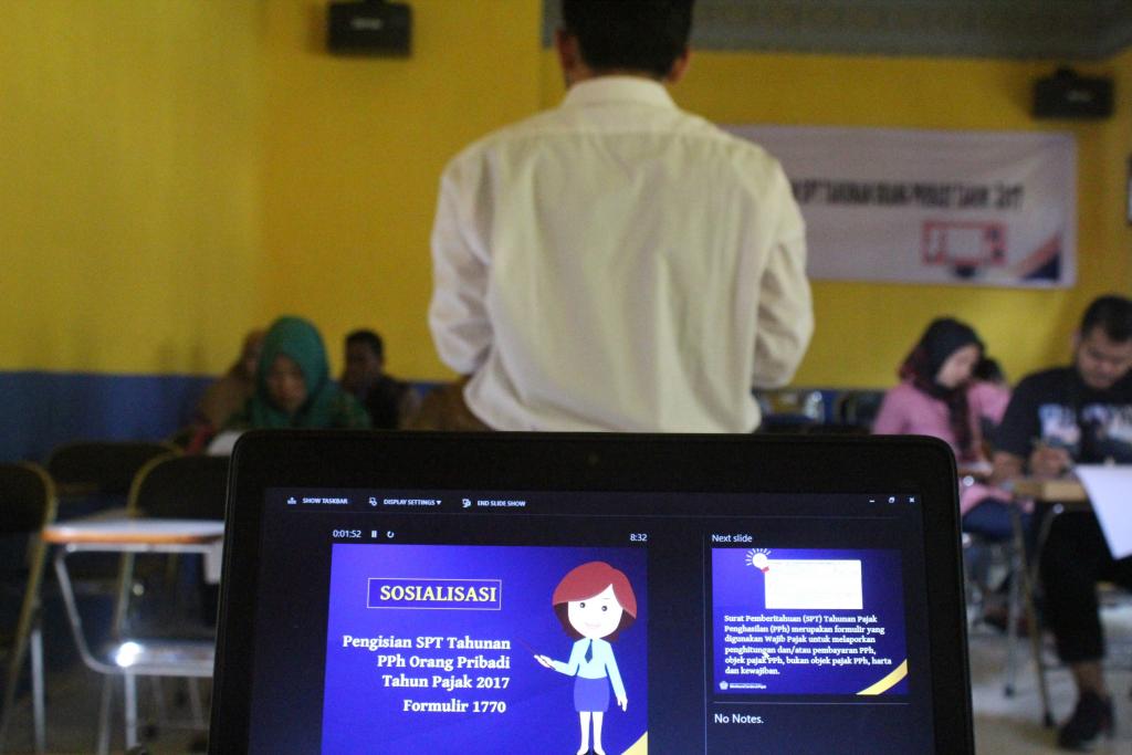 Penyampaian materi perpajakan