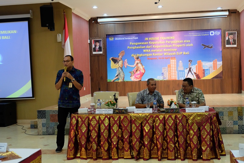 Kepala Bagian Umum Sahappon Hutasoit memberikan sambutan dan arahan singkat terkait acara IHT tersebut