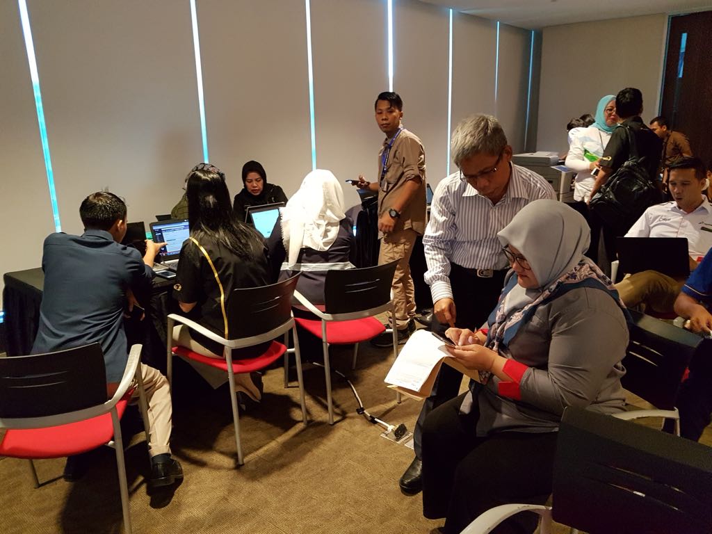 Suasana sosialisasi e-Filing di Gedung PHE