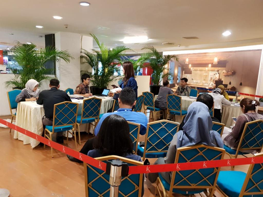Suasana pojok pajak di Kuningan City Mall
