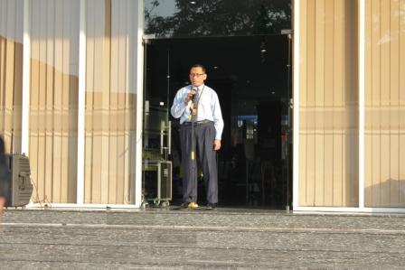 Kepala Bidang DP3, Sutan Andi Gunawan Siregar, bertindak selaku Inspektur Apel.