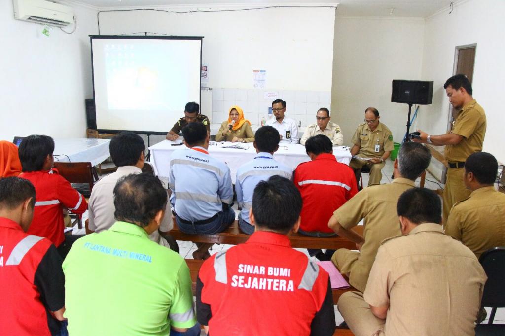Kegiatan dilakukan di site tambang 9 pemilik SIUP yang berbeda