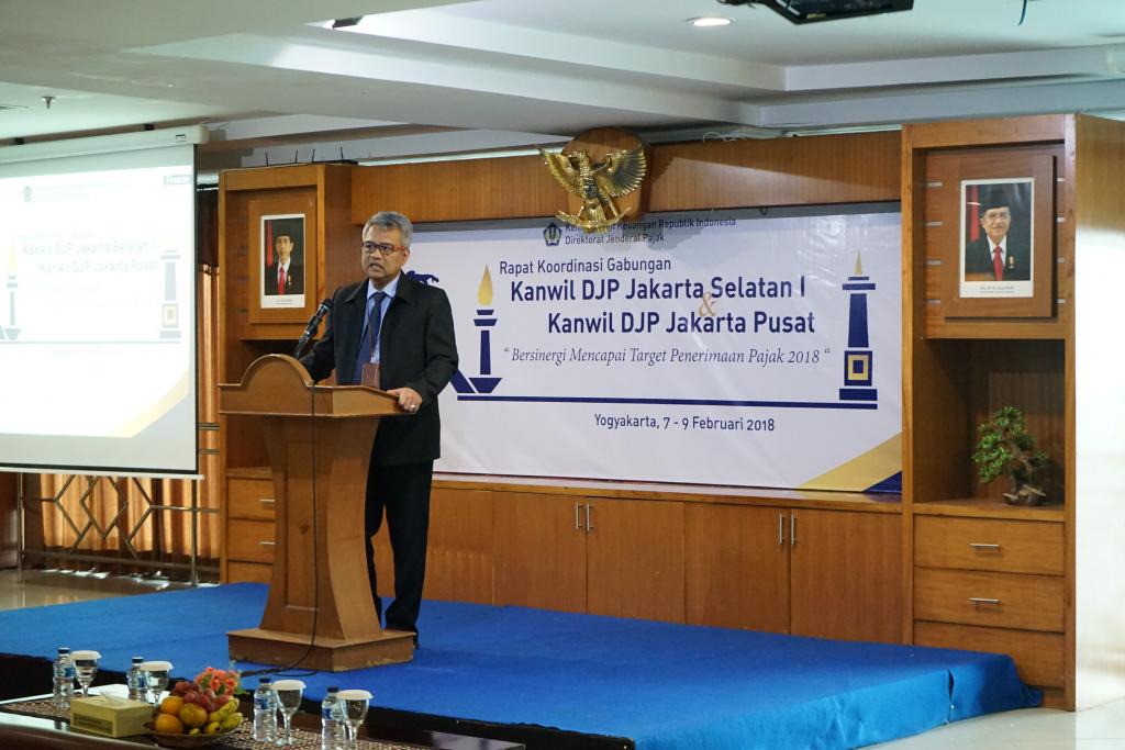 Sambutan Kakanwil DJP Daerah Istimewa Yogyakarta Dionysius Lucas Hendrawan